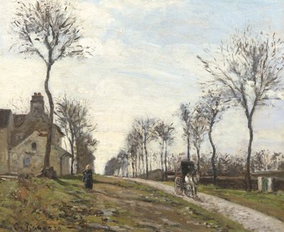 Strada a Louveciennes, 1870 da Camille Jacob Pissarro